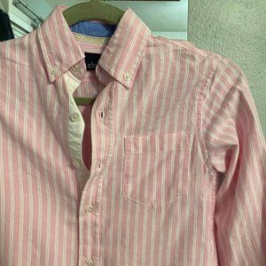 Class Club Pink Double Striped Boys Button Down 8